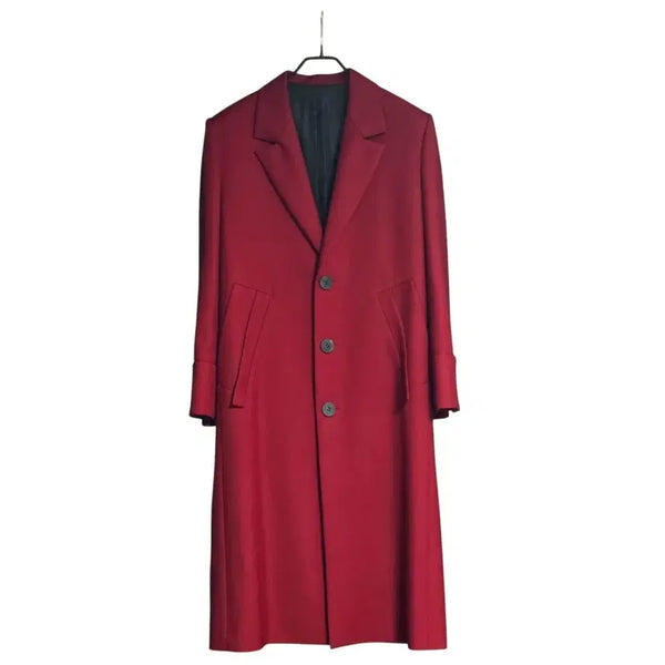 [BUNJANG] Wooyoungmi Square Logo Long Coat / 우영미 스퀘어로고 롱코트