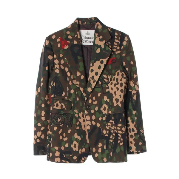 [BUNJANG] Vivienne Westwood Unisex Camouflage Blazer Jacket / 비비안웨스트우드 유니섹스 카모플라주 블레이저 재킷