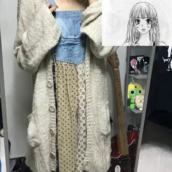 [BUNJANG] Patchwork Vintage Denim Dress / 패치워크 빈티지 데님 원피스