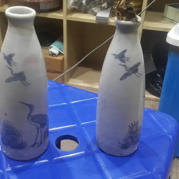 [BUNJANG] 1930s Japanese Sake Bottles (Set of 2) / 1930 일본 술병 2점 - 4