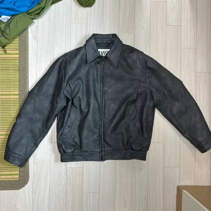 [BUNJANG] Public Figure Vegan Leather Jacket / Public figure 레더자켓