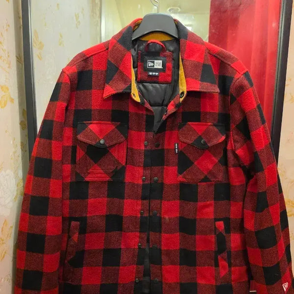 [BUNJANG] New Era Tartan Check Shirt Jacket L / 7/36 뉴에라 Newera 타탄체크 셔츠 자켓L