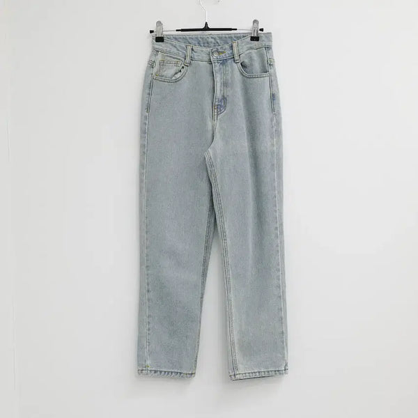 [BUNJANG] Light Wash Straight Leg Denim Pants / 연청 일자 데님 팬츠