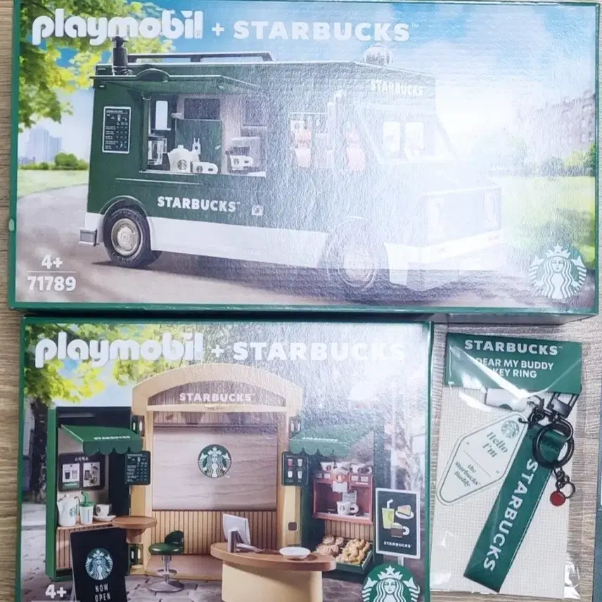 [BUNJANG] Starbucks Playmobil Store & Coffee Truck Bundle (Sealed) / 스타벅스 플레이모빌 플모 피규어 매장스토어 커피 트럭 박스미개봉 새상품