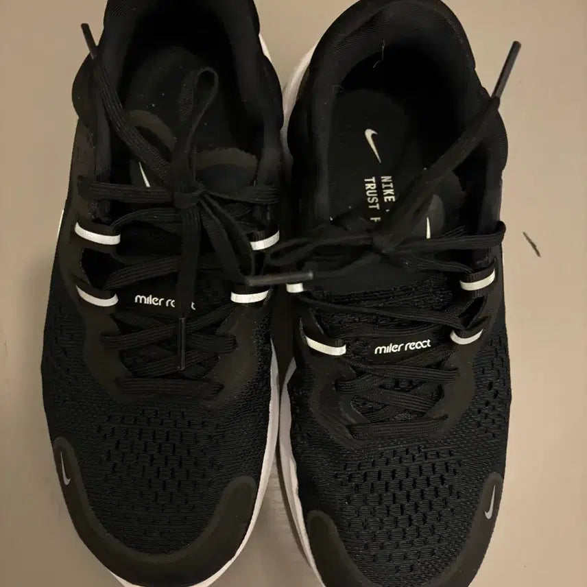 [BUNJANG] Nike Miller React Running Shoes Black 240mm / 나이키 밀러 리액트 블랙 240mm