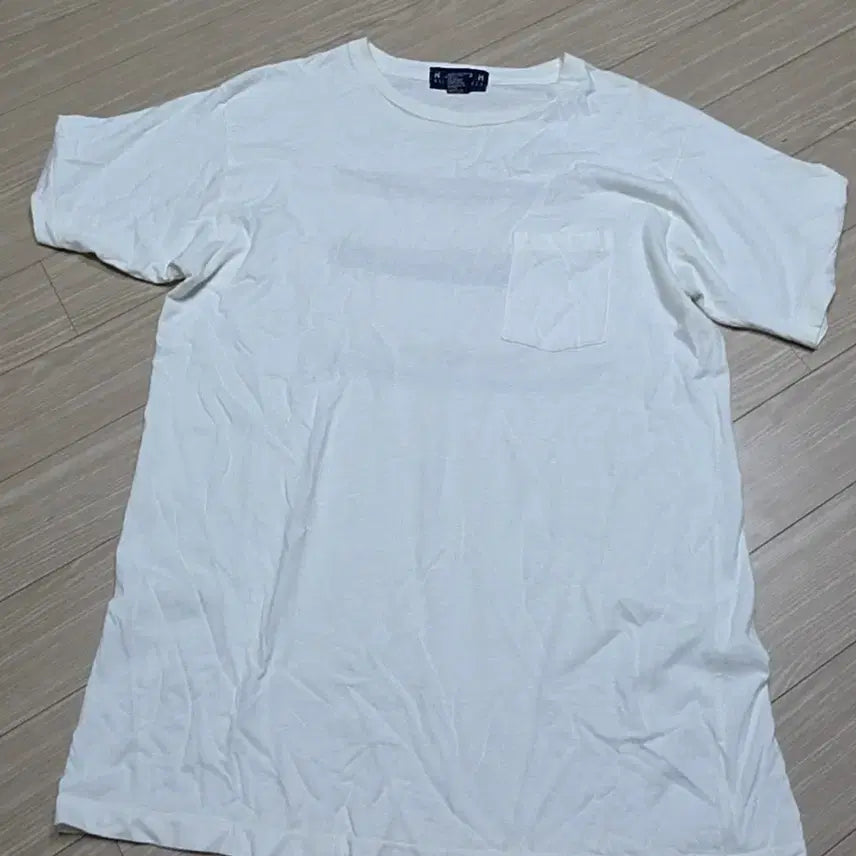 [BUNJANG] Polo Ralph Lauren White Short-Sleeve Pocket T-Shirt (Size 100) / 폴로 랄프로렌 화이트 반팔 포켓 티셔츠(100)