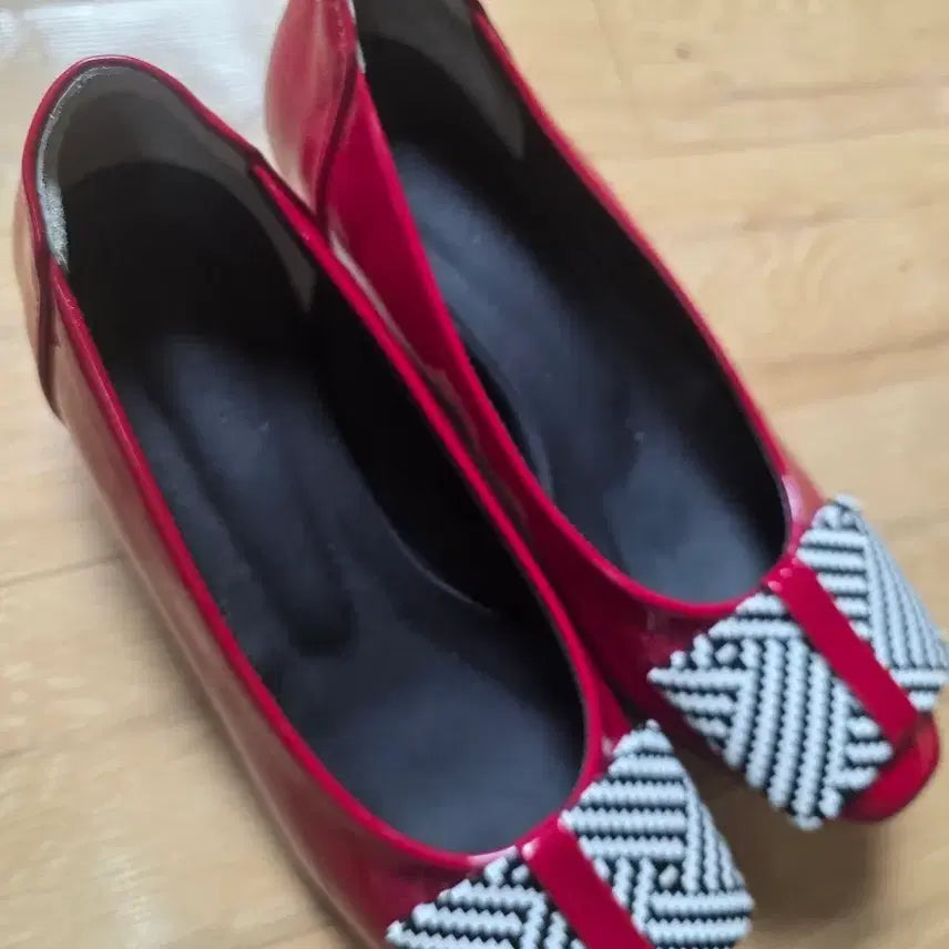 [BUNJANG] Women's Red Loafers Size 235 / 로퍼235 여성용 레드 새상품