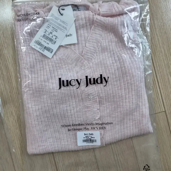 [BUNJANG] Judy Judy Summer Cardigan Pink Size S / 쥬시쥬디가디건