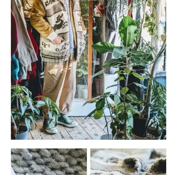 [BUNJANG] Hills Canada 90s Eagle Pattern Zip-Up Knit Vest (Size 110) / 90s 케나다제  힐스 코히찬 니트 베스트 독수리 패턴 집업(110)