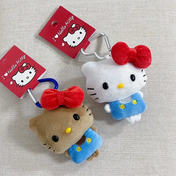 [BUNJANG] Hello Kitty Keychain Plush Set (2 Types) / 헬로키티 키링 인형 2종 세트