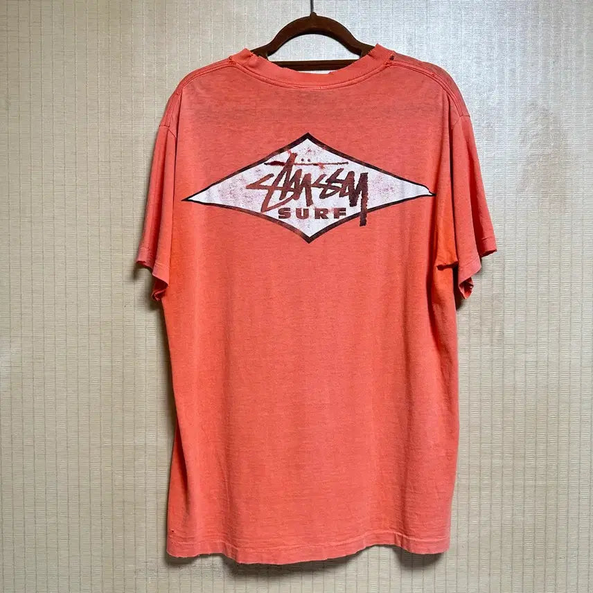 [BUNJANG] Stussy 80s Surf Print T-Shirt L / 80s 올드 스투시 서프 반팔 티셔츠 L사이즈