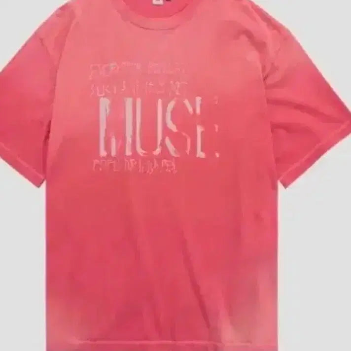 [BUNJANG] Politedu 1011 Macamuse Faded Red T-Shirt / [2] 폴리테루 1011 마카뮤즈 페이디드 레드 티셔츠