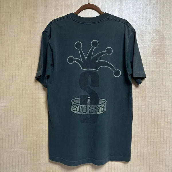 [BUNJANG] Stussy 90s Crown Band T-Shirt / 90s 올드 스투시 크라운 밴드 반팔 티셔츠 L사이즈