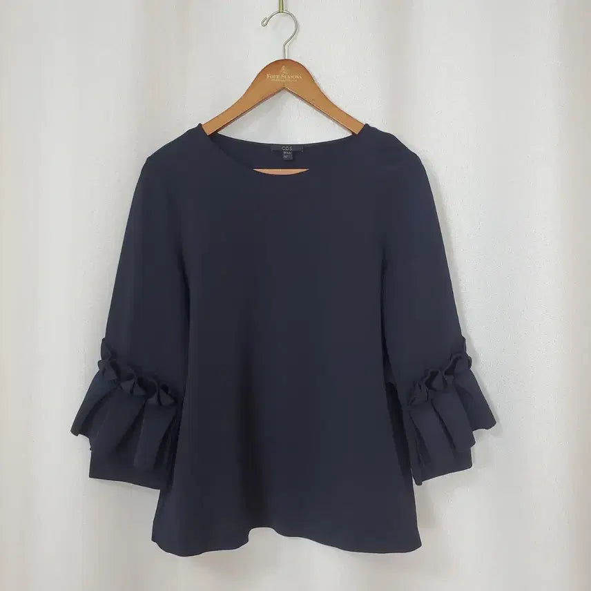 [BUNJANG] COS Dark Navy A-Line Blouse S / 코스 블라우스 S