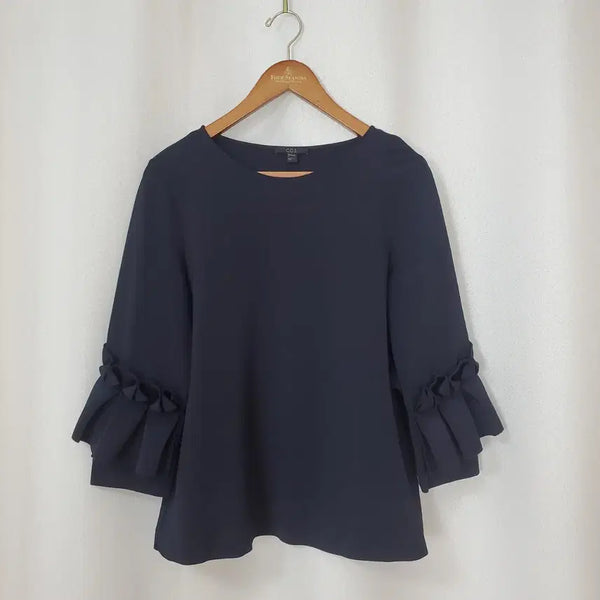 [BUNJANG] COS Dark Navy A-Line Blouse S / 코스 블라우스 S