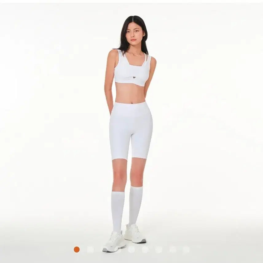 [BUNJANG] Andar Air Layered 4.5 Leggings Ivory/White (2 Types) / 안다르 에어리브디 4.5 레깅스 아이보리/화이트 2종