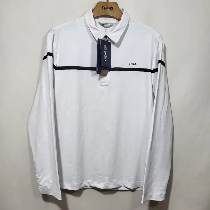 [BUNJANG] PGA Golf Wear White Striped T-Shirt Size 110 / PGA 골프웨어 티셔츠 새상품 110
