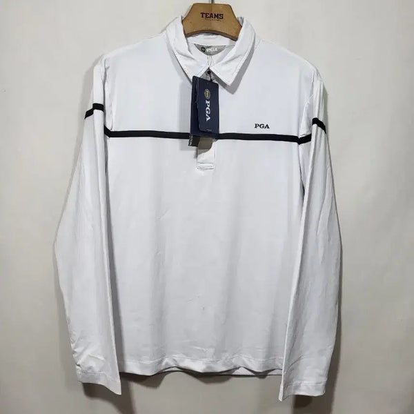 [BUNJANG] PGA Golf Wear White Striped T-Shirt Size 110 / PGA 골프웨어 티셔츠 새상품 110