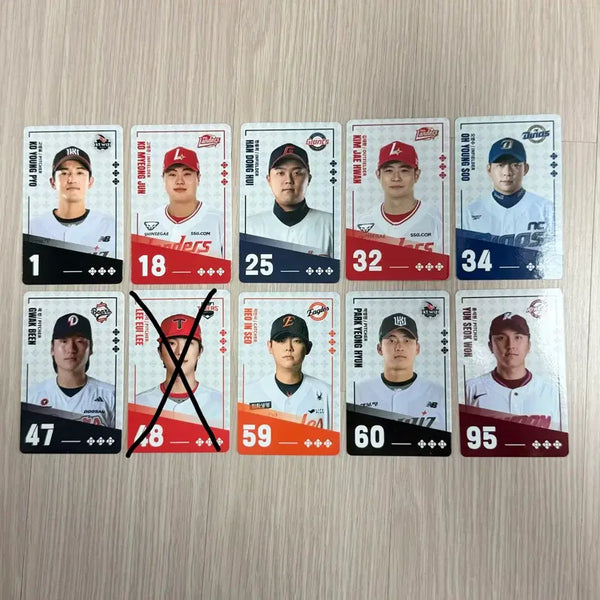 [BUNJANG] Paldo Bibimyeon KBO Player Profile Photocard / 팔도비빔면 KBO카드 롯데 한화 두산 키움 KT NC SSG 야구선수 프로필 포토카드