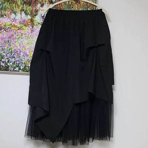 [BUNJANG] Chiffon Layered Skirt / (새상품) 시폰 캉캉 스커트