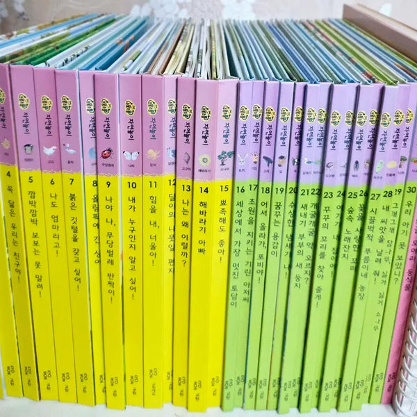 [BUNJANG] Kywoon Edu "Jomol Jomol Nature Play" 32 Books + Large Pop-Up Set / [교원에듀] 조물조물 자연놀이 32권+대형팝업