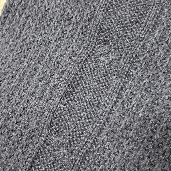 [BUNJANG] Knit Scarf (Grey) / 니트 그레이 색상 머플러