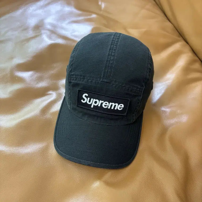 [BUNJANG] Supreme 23SS Military Box Logo Camp Cap Hat Black / 슈프림 캠프캡 모자 박스로고 밀리터리 블랙 23SS