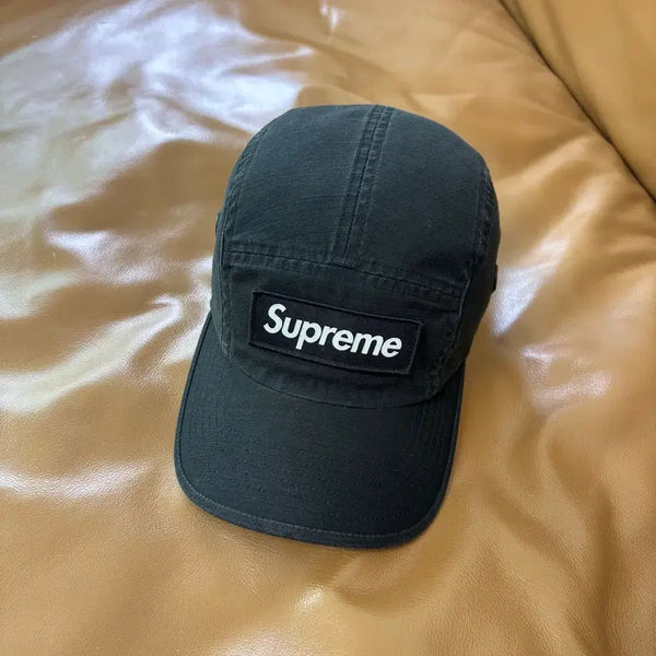 [BUNJANG] Supreme 23SS Military Box Logo Camp Cap Hat Black / 슈프림 캠프캡 모자 박스로고 밀리터리 블랙 23SS