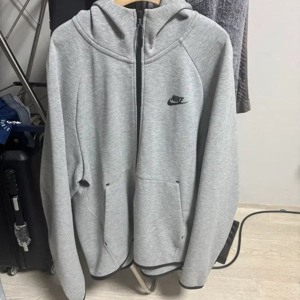 [BUNJANG] Nike Tech Fleece Hooded Zip-Up Gray / 나이키 테크 플리스 후드집업 그레이