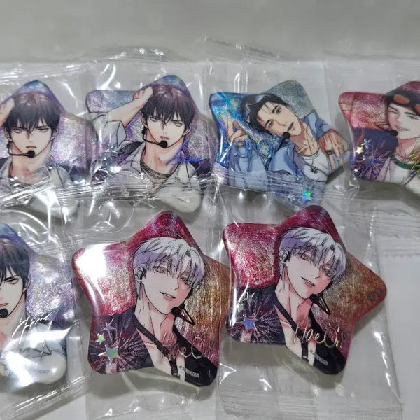 [BUNJANG] Sparkles Reshi Signature Popup Can Badge Bundle Set (Fantasy of Love, Your Move, Backlight) / 스파클즈 레진시그 팝업 캔뱃지 일괄양도(사랑은환상 이사너 백라이트)