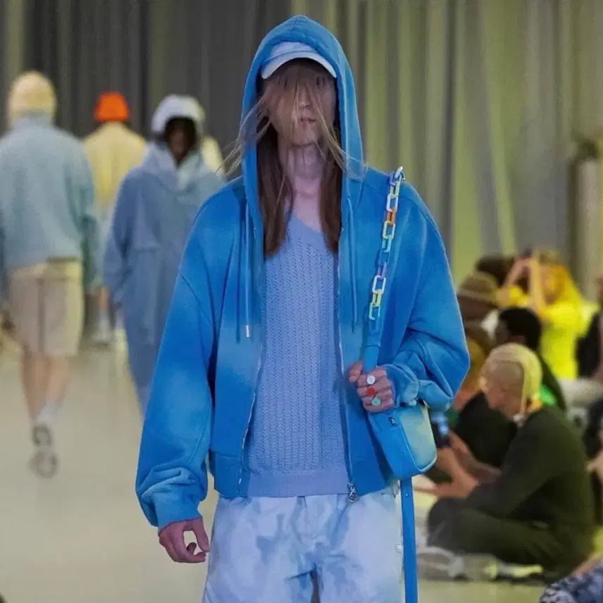 [BUNJANG] Solid Homme 23SS Spectrum Hooded Zip-Up Jacket / 솔리드옴므 23SS 스펙트럼 후드집업