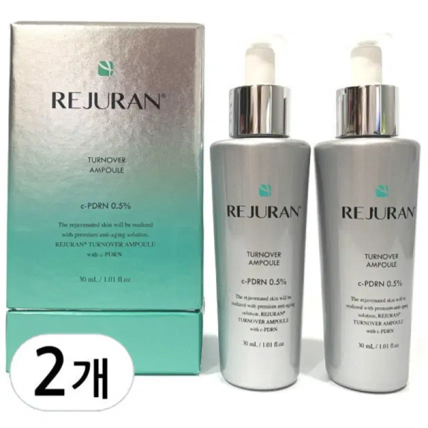[BUNJANG] Rejuran Turnover Ampoule 30ml (Set of 2) / 리쥬란 턴오버 앰플 30ml 2개
