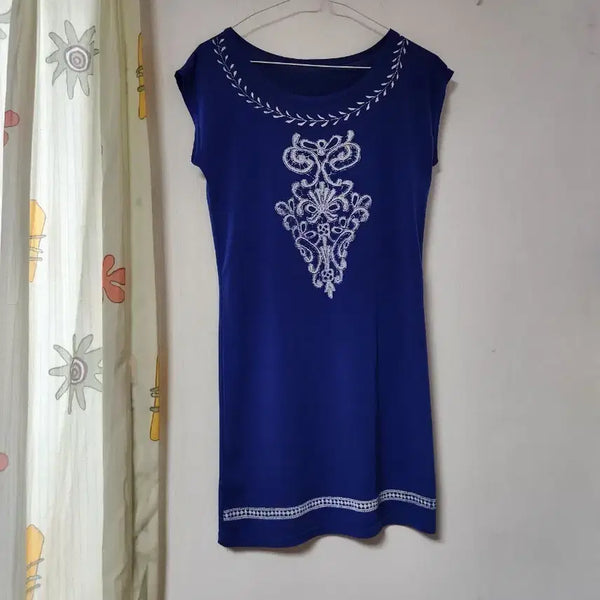 [BUNJANG] Blue Sleeveless Mini Dress One Size / 푸른색 민소매 미니 원피스 F