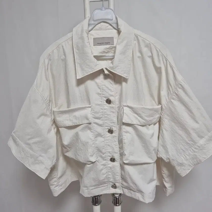 [BUNJANG] VOICE OF VOICES White Shirt Jacket Blouse / 보브 화이트 셔츠 자켓 블라우스