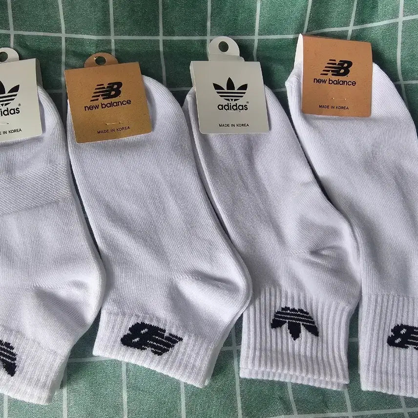 [BUNJANG] Adidas New Balance Unisex Crew Socks (10 Pairs) / 아디다스 뉴발란스 단목  10켤레