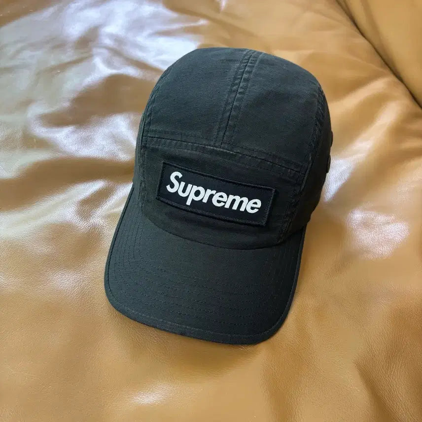 [BUNJANG] Supreme 22FW Box Logo Military Camp Cap Black / 슈프림 캠프캡 모자 박스로고 밀리터리 블랙 22FW