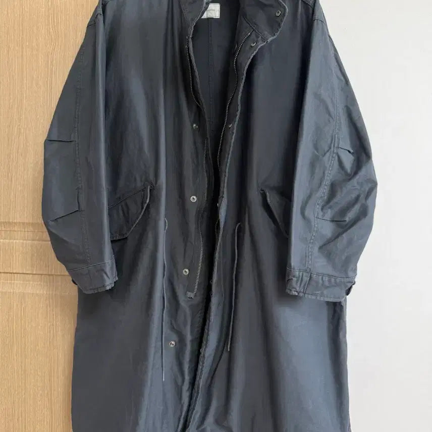 [BUNJANG] HISHANDER Backsatin Fishtail Mod Parka - Grey, Size 2 / HISHANDER 히즈핸더 피시테일 파카