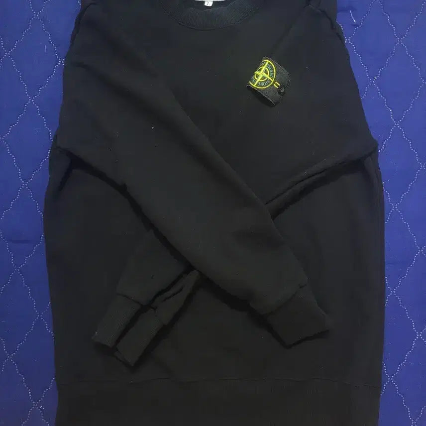 [BUNJANG] Stone Island Sweatshirt Black / 스톤아일렌드 맨투맨