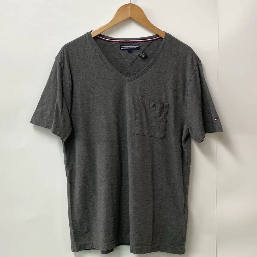 [BUNJANG] Tommy Hilfiger Short Sleeve T-Shirt Grey L / 9.타미힐피거 반팔 티셔츠 그레이L