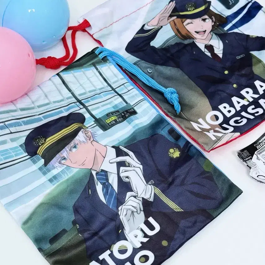 [BUNJANG] Jujutsu Kaisen Juju Exploration Nagoya JR Collaboration Pouch Set - Satoru Gojo & Nobara Kugisaki / 주술회전 쥬쥬탐방 쥬쥬타비 나고야 JR 콜라보 파우치 고죠 사토루 노바라