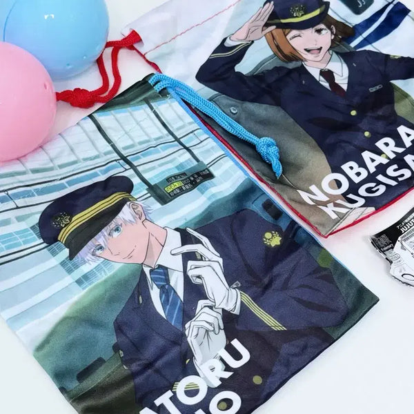 [BUNJANG] Jujutsu Kaisen Juju Exploration Nagoya JR Collaboration Pouch Set - Satoru Gojo & Nobara Kugisaki / 주술회전 쥬쥬탐방 쥬쥬타비 나고야 JR 콜라보 파우치 고죠 사토루 노바라