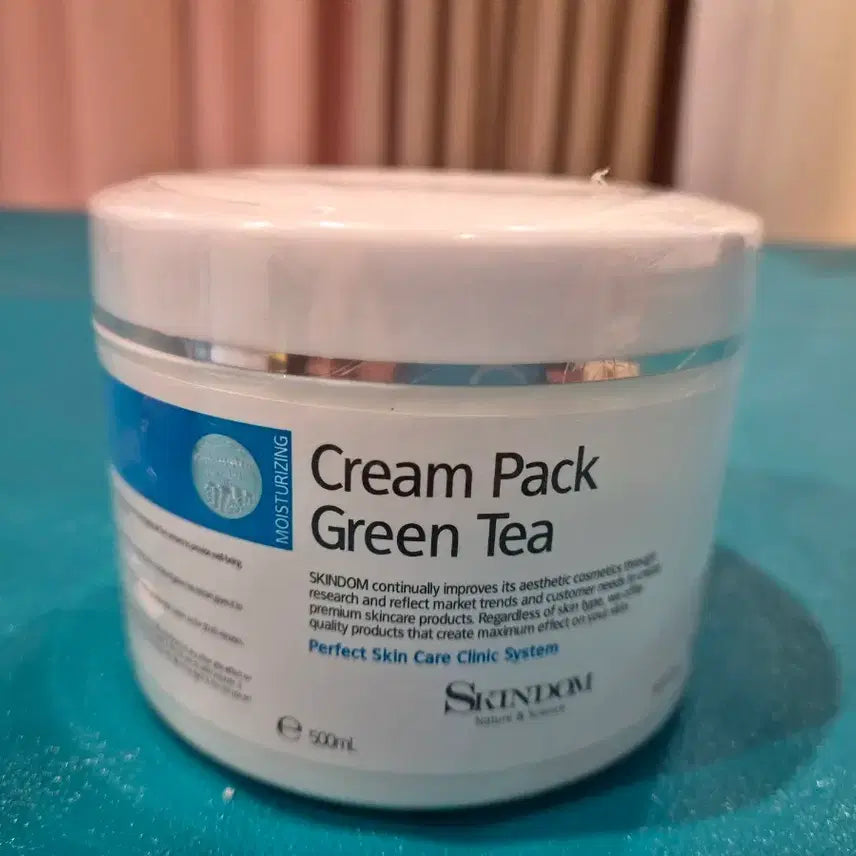 [BUNJANG] Professional Large Capacity Green Tea Calming Cream Pack 500ml / 피부관리실용 대용량 크림팩 녹차(진정) 500ml