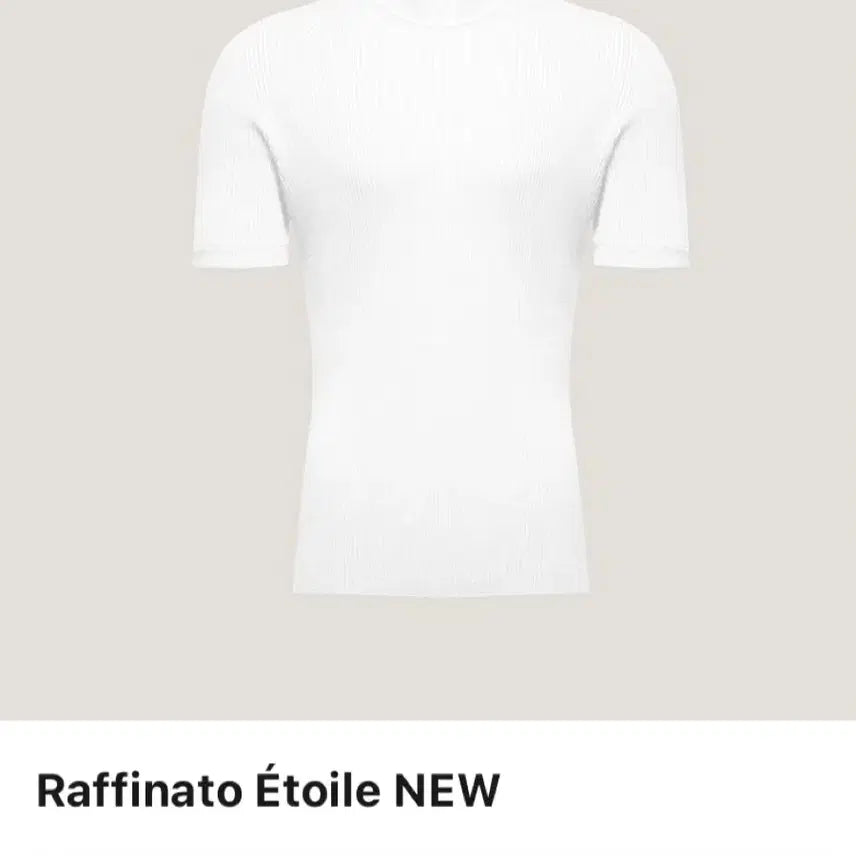 [BUNJANG] Rafinato Etoile Whole Garment Short-Sleeve Knit Top (White) / 라피나토에뚜알 홀가먼트 반팔 니트 상의(화이트) / 사이즈 95
