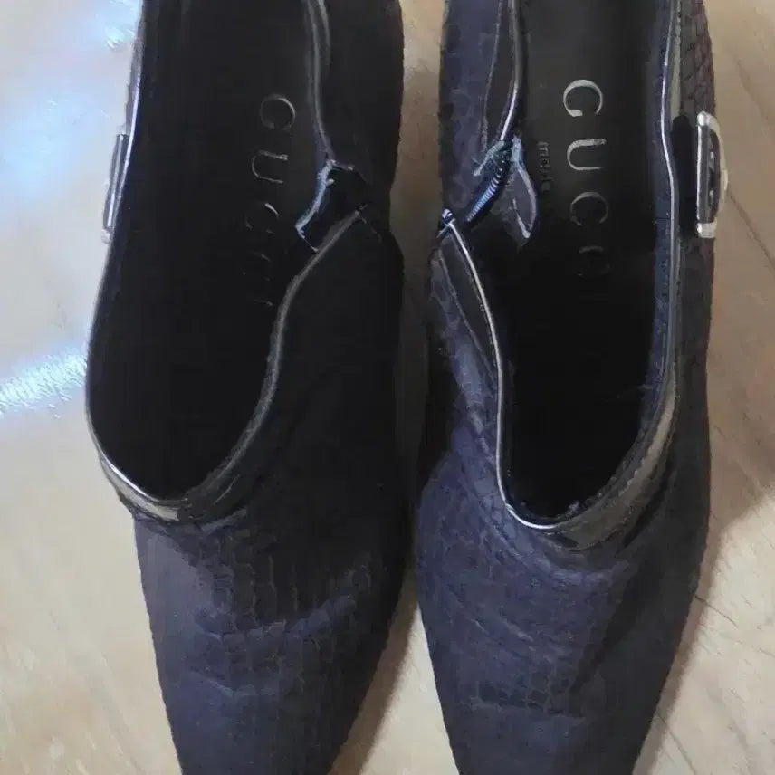 [BUNJANG] Gucci 37.5 Python Pattern Ankle Boots / 구찌 37.5앵클 부츠 뱀피 무늬.상태좋아요 절충 가능