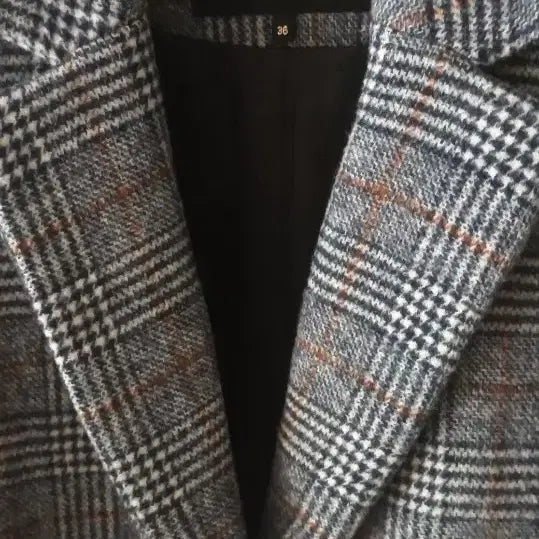 [BUNJANG] Berenice Check Women's Coat Size 36 / Berenice 체크 여성코트 36