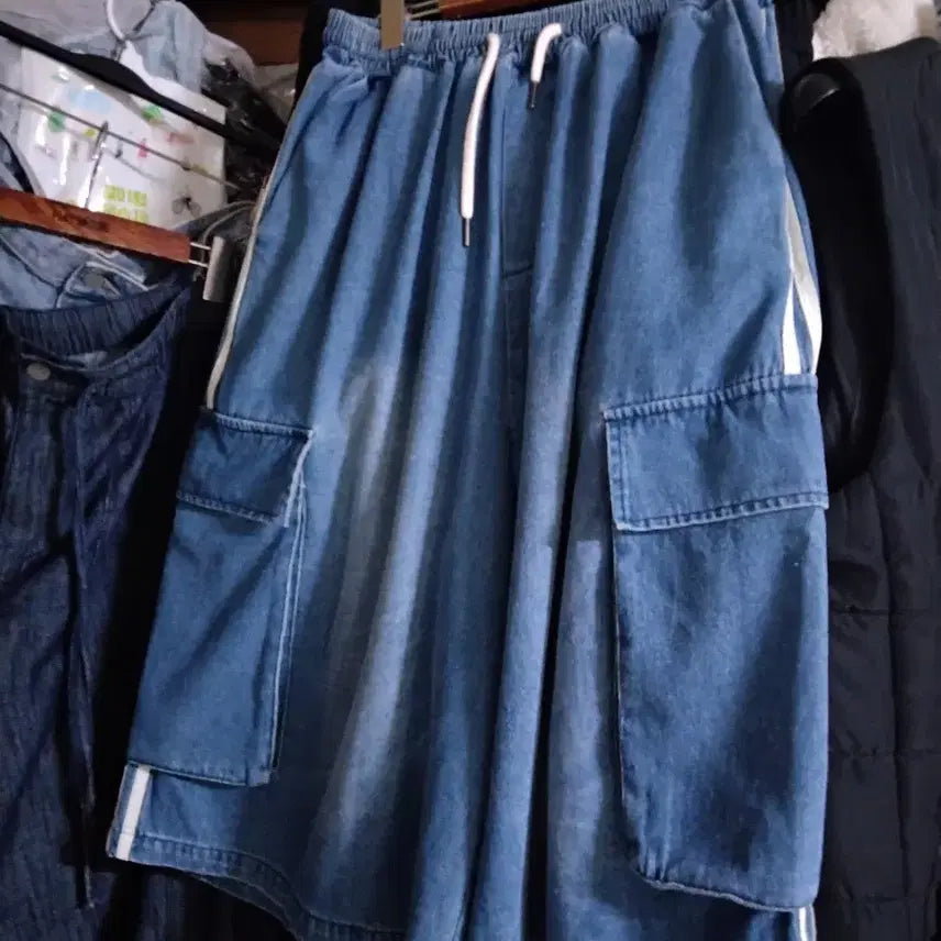 [BUNJANG] Denim Bermuda Shorts / 데님 버뮤다 팬츠 반바지 빅사이즈