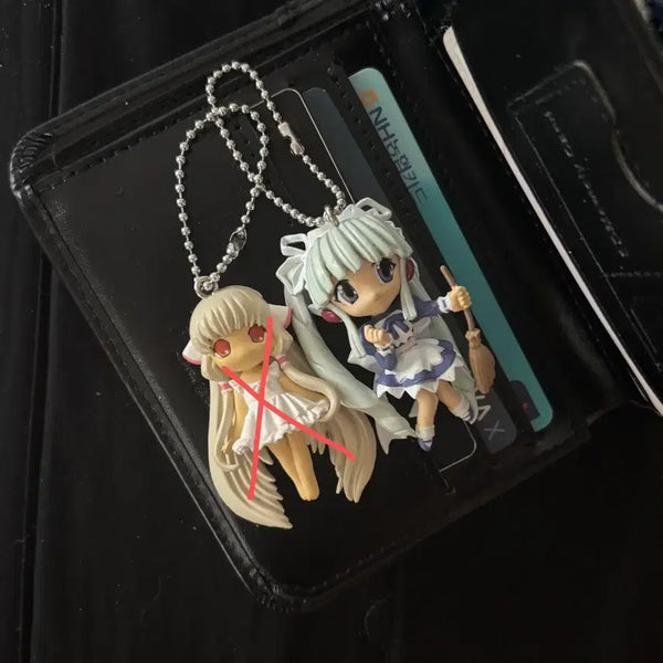 [BUNJANG] Petitmon Puchimon Maid Figure Strap Keychain / 쁘띠몬 푸치몬 메이드 미소녀 피규어 스트랩 키링