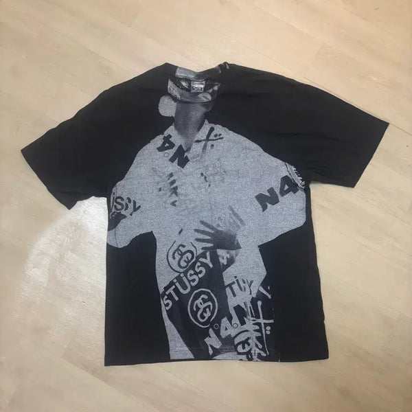 [BUNJANG] Stussy Paris T-Shirt Black / 스투시 파리 티셔츠 블랙