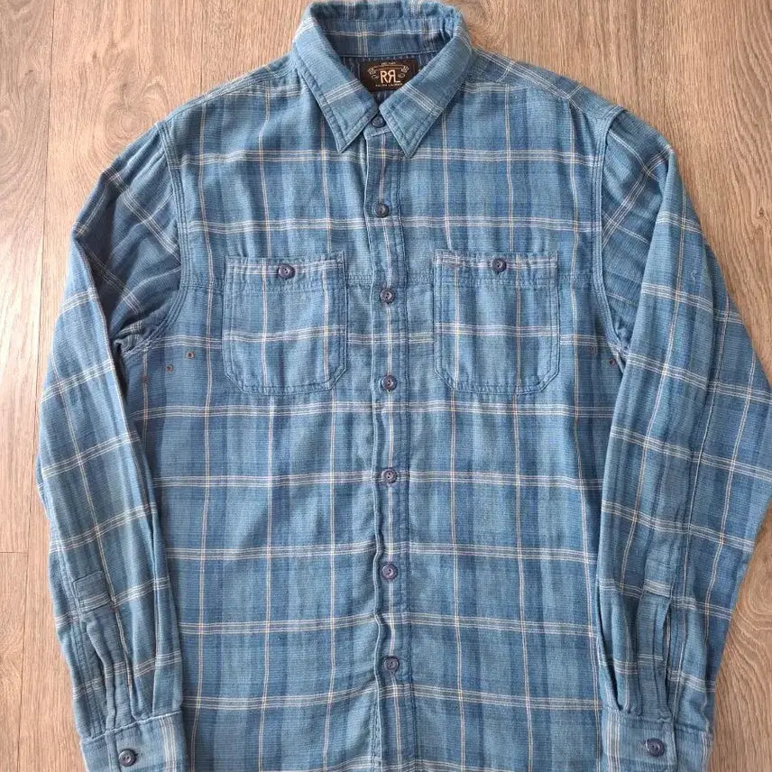 [BUNJANG] RRL Indigo Plaid Double Face Workshirt / M RRL 인디고 플래드 더블 페이스 워크셔츠