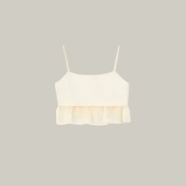 [BUNJANG] Wearther Chouchou Bustier Cream Beige S Standard Length / [새상품] 웨어웨더 슈슈 뷔스티에 크림베이지 s 기본기장